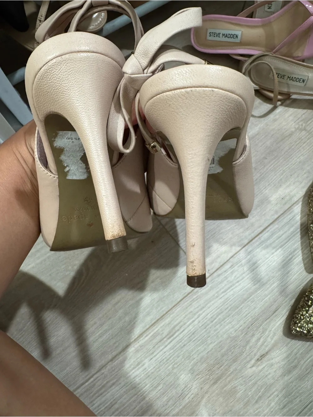 kate spade Blush Nude Pointed-Toe Slingback Heels
